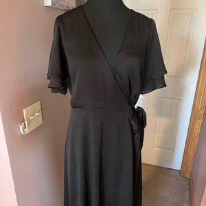 Express Black Wrap Dress